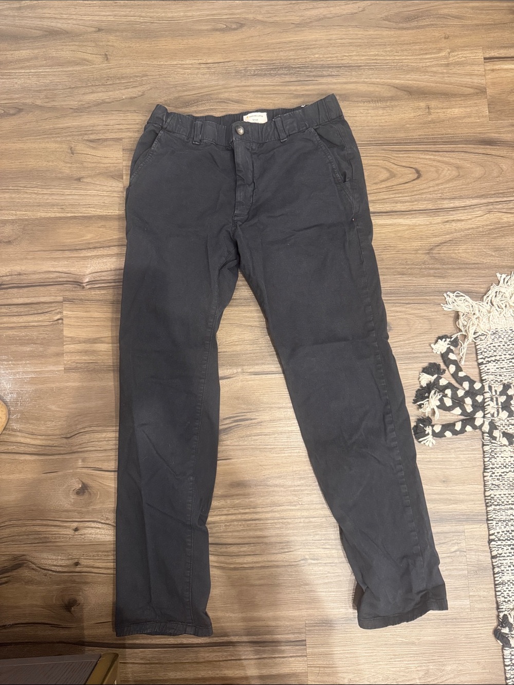 Marine Layer Men's Black Chino Pants